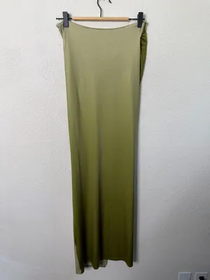 Meshki Bronwyn Slinky Maxi Skirt Gradient Ombre Green Womens Size XS‎ thumbnail 6