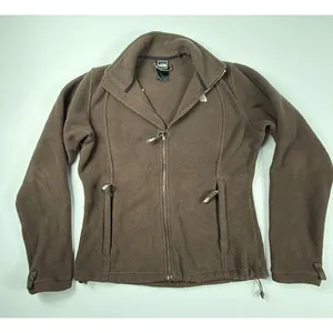 The North Face‎ Fleece Jacket Full Zip Pockets Brown Outdoors Womens S thumbnail 1