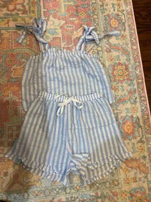 Matching Striped Pj Set Blue Size M thumbnail 2