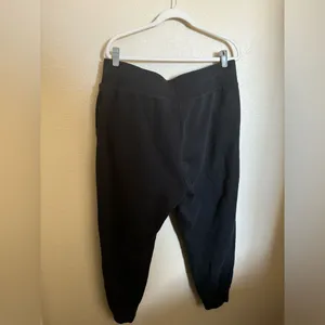 NIKE Terry Jogger Tapered Leg Pant Sz XL in Black Womens Plus‎ Size thumbnail 4