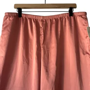 A‎ New Day XL Wide Leg Lounge Pants Relaxed Fit Elastic Waist Pull On Pink thumbnail 3