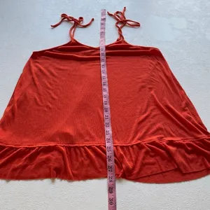 FP Beach Free People Red Tie Strap Swing Tunic Tank Top Medium thumbnail 6