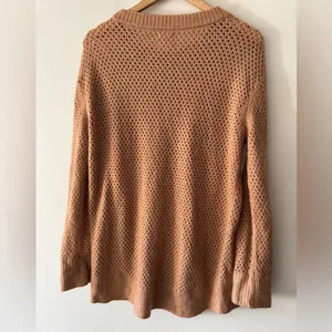 Aerie Offline Brown Open Knit Sweater‎ thumbnail 5