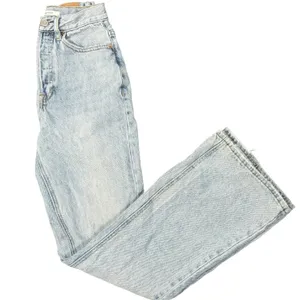 PacSun High Rise Bootcut Jeans Womens 24 Light Wash Denim Button Fly 100% Cotton thumbnail 7