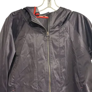 Lilla P Women's Hooded Rain‎ Jacket Black Size S Casual Lightweight thumbnail 2