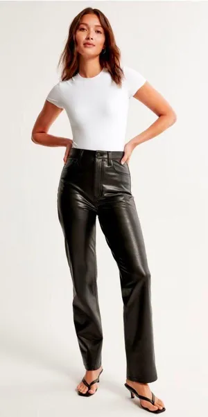 Abercrombie Leather Pants thumbnail 1
