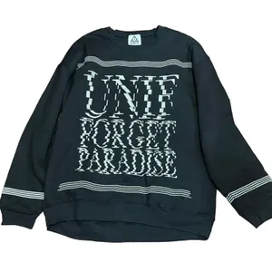 UNIF ‘Forget Paradise’ Pullover Crewneck Sweatshirt - Size Large - Black & White thumbnail 9