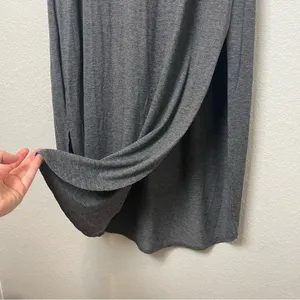 Amazon HUSK ARY Easy Charcoal Gray V-Neck Maxi Dress w/Pockets Size L thumbnail 6