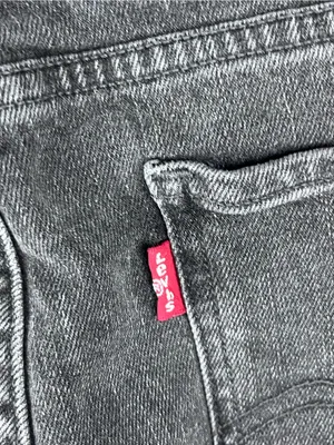 LEVI’S Black Wash High Rise Mini Denim Jean Skirt Size 29 Casual Boho Festival thumbnail 7