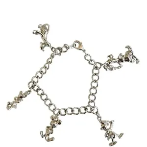 Silver tone Disney charm bracelet thumbnail 2