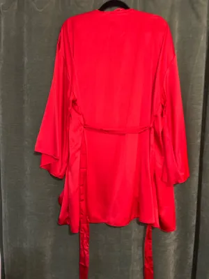 Victoria's Secret Red Robe Satin thumbnail 3