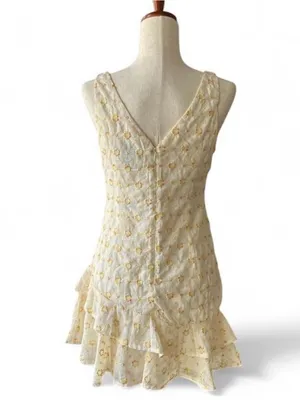 Hello Molly Golden Serenity Mini Dress Yellow thumbnail 4