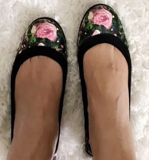 Givenchy rose floral-print camouflage elasticated ballet flats size 36.5 US 6 thumbnail 1