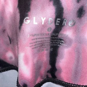 Glyder berry pink & black tie S high impact Athleisure leggings thumbnail 2