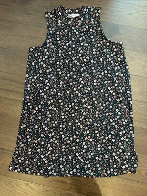 Pink Rose High Neck Mini Flowy Dress in a Floral Print Size XL - C8-100 thumbnail 2