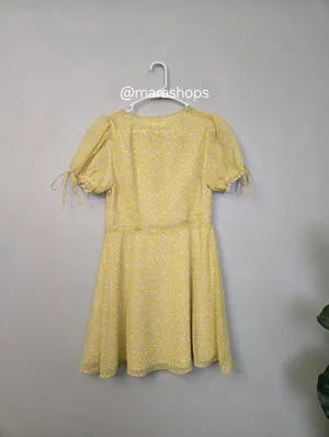 ASTR Print Puff Sleeve Tie Front Dress thumbnail 8