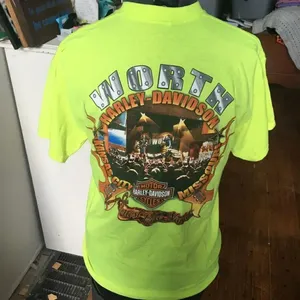 Harley Davidson lemon Worth KC Moto T-shirt thumbnail 2