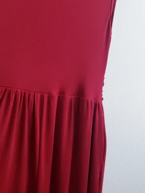Cider V-Neckline Ribbed Flowy Jumpsuit thumbnail 7