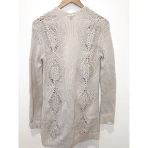 Theory‎ Wool Cardigan Sweater Coat Light Gray Size Small EUC thumbnail 4
