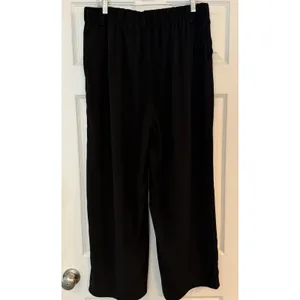 NWT Halara Flex™ High Waisted Wide Leg‎ Waffle Work Pants Pull On PXL Black thumbnail 8