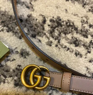 Gucci Leather Belt with Double G Buckle Size 90/36 thumbnail 3