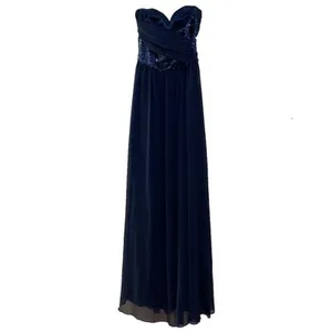 Chi Chi London Navy Sequin Evening Gown Women’s Size 2 NWT Prom Formal thumbnail 3