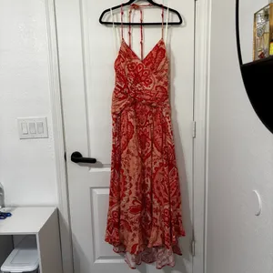 FARM Rio Jaipur Crossover Linen Blend maxi sun dress size small thumbnail 6