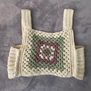 Handmade Crochet Top Size L thumbnail 1