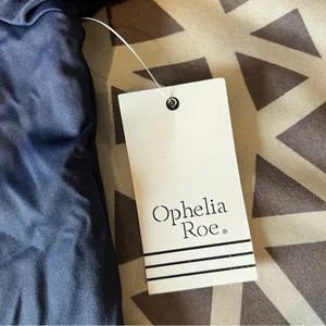 Ophelia Roe Navy Fitted Short Sleeve Double Layered Nylon‎ Crew Neck T-Shirt S thumbnail 7