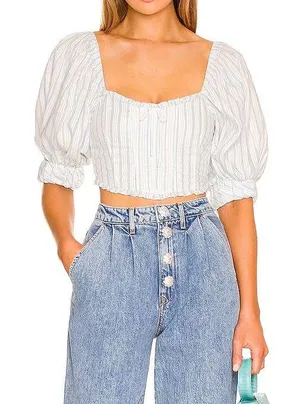 For Love & Lemons Leslie Crop Top Size XS thumbnail 3