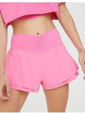 ruched flowy shorts thumbnail 1