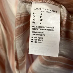 American Eagle striped boyfriend fit button down shirt thumbnail 6