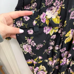 NEW Wild Fable black floral v-neck jumpsuit‎ dress business casual formal attire thumbnail 5