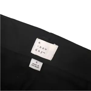 NWT A New Day Women's Black‎ Wide Leg Trousers Size 4 High-Waisted with Belt thumbnail 4