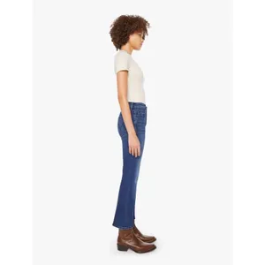Mother Tripper Ankle Fray Jeans Womens 32 Blue Distressed Raw Hem Bohemian thumbnail 2