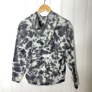 Lululemon All Yours Hoodie Tie Dye Fleece Tie Dye Graphite Grey Size 6 293 thumbnail 4