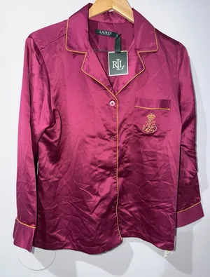 Lauren Ralph Lauren Women's Pajama Top Button Down Sleepwear Sleep Shirt M NEW F thumbnail 1