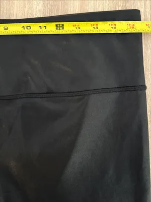 Athleta Elation Matte Foil Shine 7/8 Tight Leggings Women’s Size XL Black thumbnail 7
