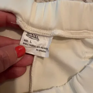 Vintage 90s Y2K Von Dutch Funky Track Pants L Large Solid White Cargo Pockets thumbnail 5