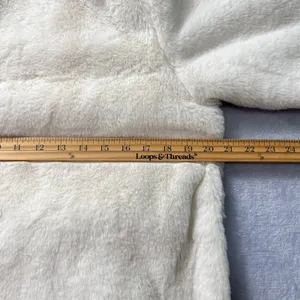 Abercrombie Fitch Women's‎ Sherpa Fleece 1/4 Zip PulloverJacket Cream Size Small thumbnail 8
