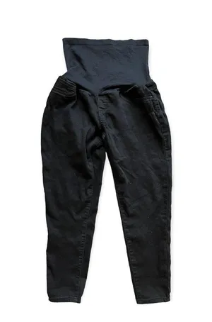 Womens Vintage Violet Maternity Black Skinny Jeans - Sz XL thumbnail 1