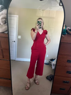 Red Ruffle Romper thumbnail 1