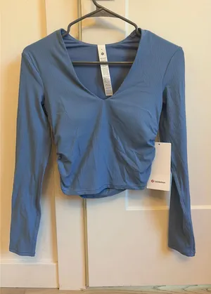 Lululemon V-Neck Long Sleeve Top 4 thumbnail 1