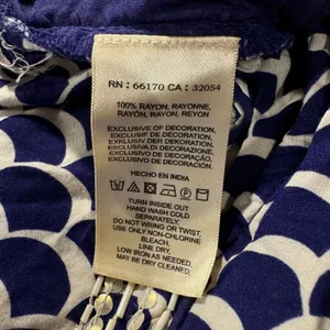 Anthropologie Pants Pull On Boho Coastal Resort Preppy Nautical Blue Size Medium thumbnail 3