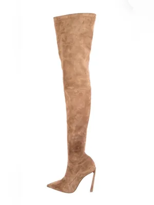Christian Louboutin Condora Alta 100 Rhea Brown Over The Knee Boots Size39.5 NIB thumbnail 3