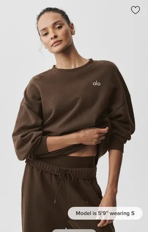 Alo Yoga Accolade set in espresso  thumbnail 1