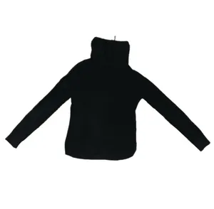 M Lauren Ralph Lauren 100% Cotton Black Ribbed Cowl Neck Sweater Comfy Casual thumbnail 2