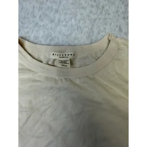 Billabong Essentials Womens Short Sleeve Cotton T-Shirt Cream Beige Small thumbnail 5