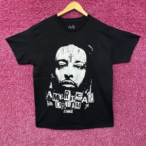 21 Savage American Dream Black T-Shirt XL thumbnail 1