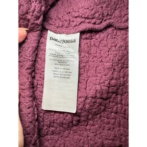 Patagonia Women's XS Fuzzy‎ Fleece Pullover Sweater Marsupial Berry thumbnail 6